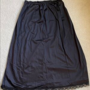 Women’s Black Long Half Slip